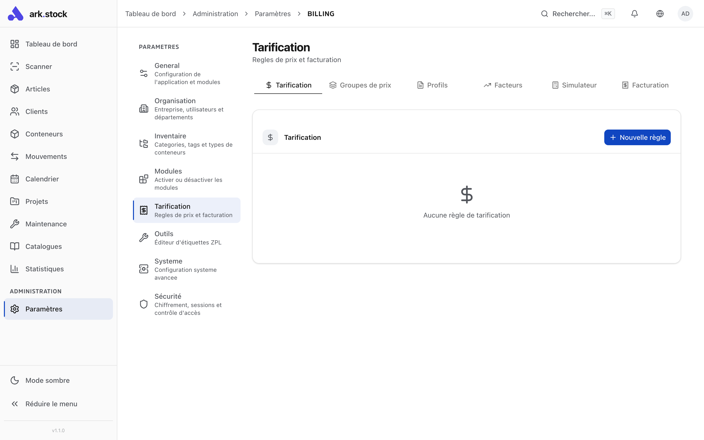 Daily/weekly/monthly rate grid editor