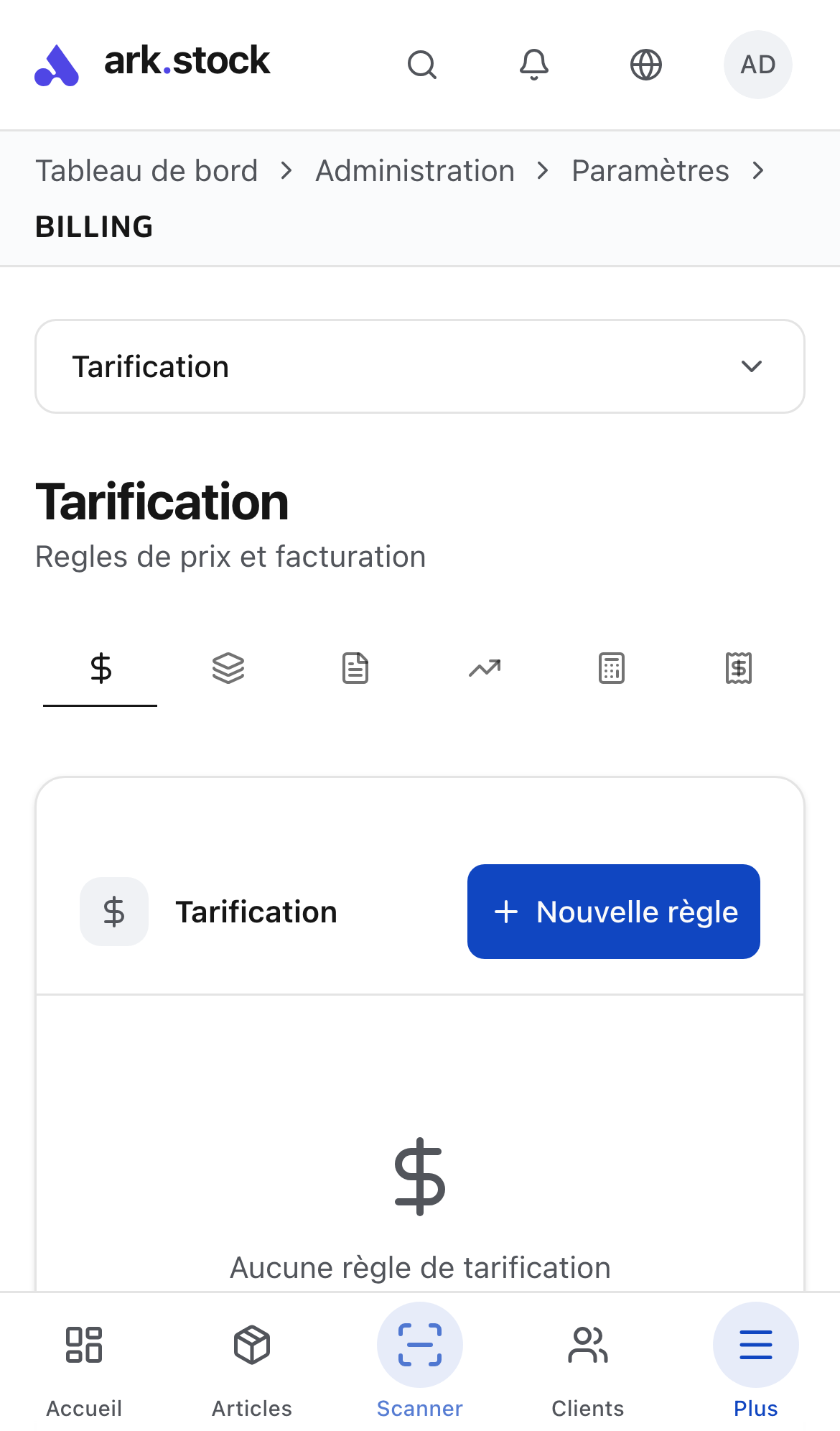 Daily/weekly/monthly rate grid editor