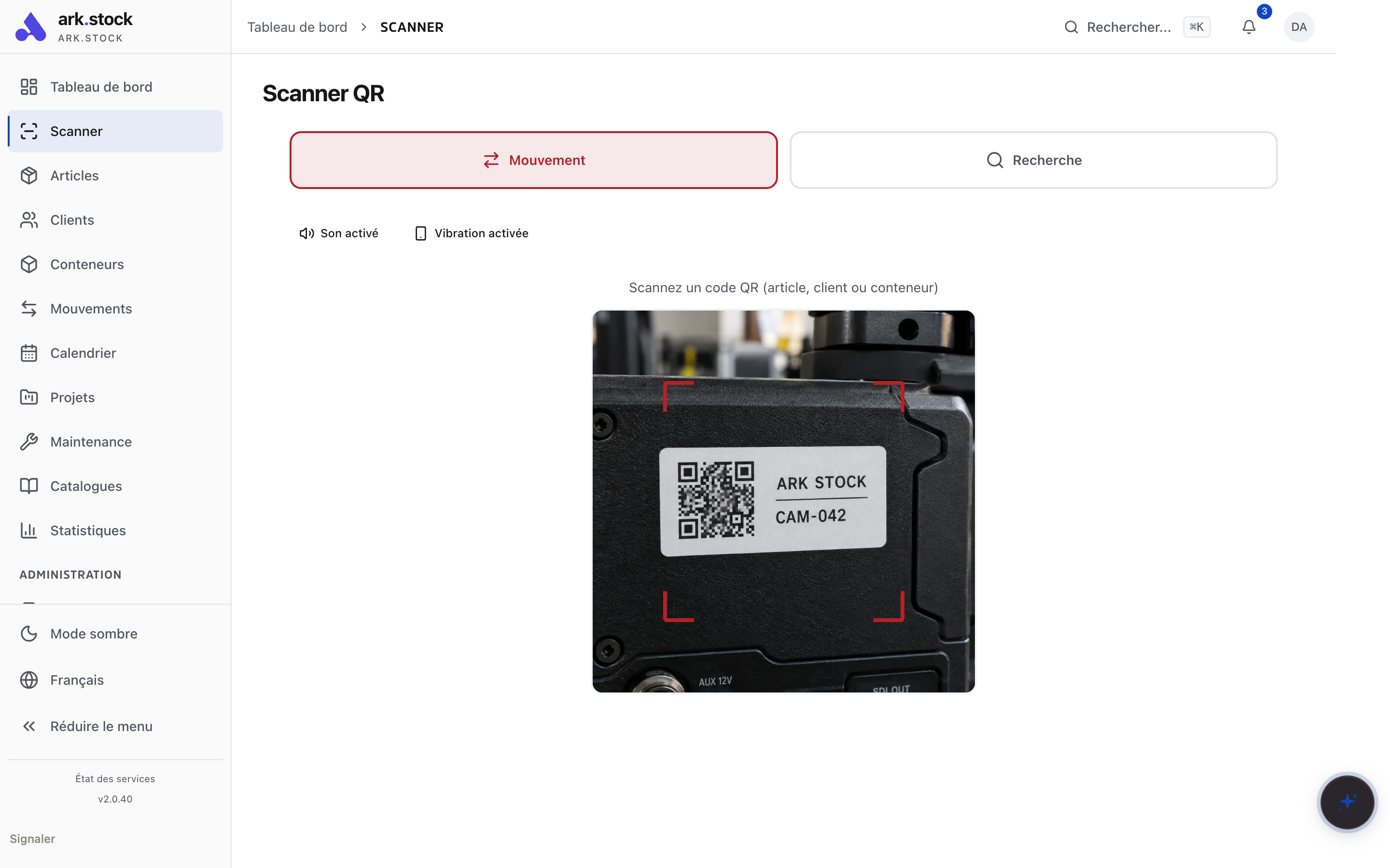 Mobiler ark.stock-Scanner